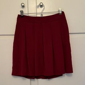 LIKE NEW Banana Republic Mini Pleated Red Women's Skirt